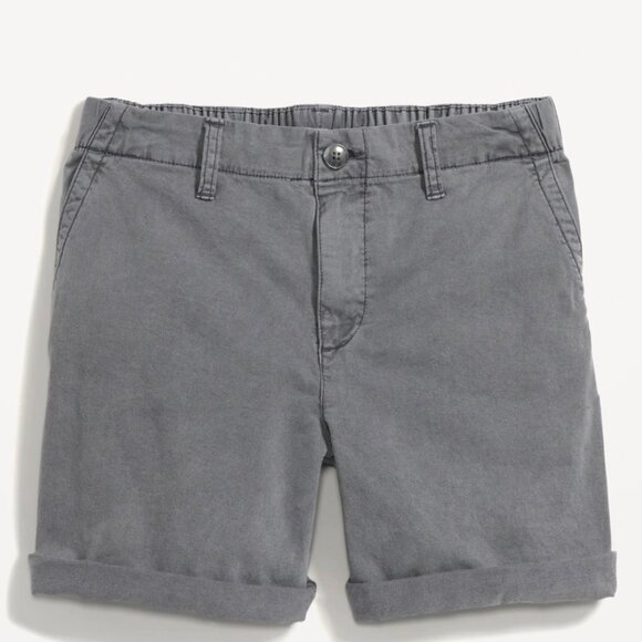 Old Navy Women's OGC Chinos High Waisted 7" Shorts Panther Gray Small Cotton - Picture 1 of 7